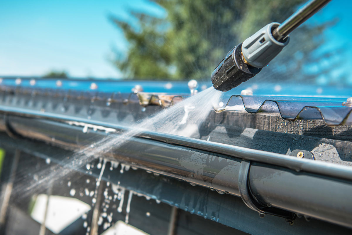 Gutter Cleaning by Forcewashing in Vancouver WA