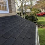 After roof and gutter cleaning by Forcewashing in Portland OR & Vancouver WA